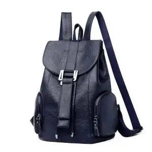 

Backpacks Women Soft Leather Pu Leather Female Travel Shoulder Bag High Quality Drawstring Backpack School Bag for Teenage Girls
