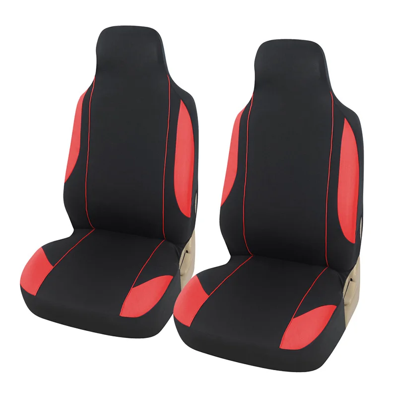 Автомобильные сиденья Коврики для стола или пола ковшеобразные сиденья Универсальные подходят для автомобилей грузовиков внедорожников Vans черный 2 шт. ручная стирка - Название цвета: red car seat covers