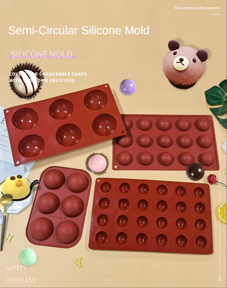 Silicone mold silicone baking pan for pastry molds bakeware sphere ball mold silicone mold for pops cake mold Silicone bakeware