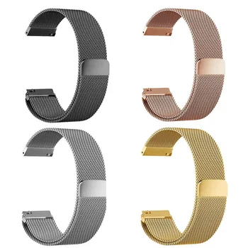 

Wrist Strap Replacement For Huawei WATCH 2 Pro For Samsung S3 Milan Nice Magnetic Rewind Metal Watch Strap Accessories 22MM 1sh