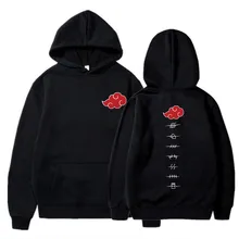 

Japan Anime Akatsuki Cloud Symbols Print Men Hoodies Sweatshirt Streetwear Hoodie Men Women Oversized Sweatshirt Pullover Hoody