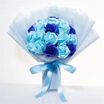 

7pcs Soap flowers Hand-made rose Korean package bouquet of flowers A gift for your girlfriend Simulated rose bouquet
