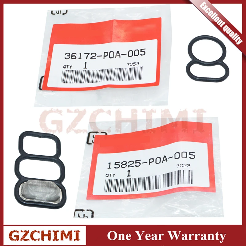 Oem 15825-P0A-005 + 36172-P0A-005 Upper Lower VTEC Solenoid Gasket Kit for HONDA ACURA INTEGRA CIVIC SI TYPE R | Автомобили и