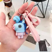 Mignon coréen dessin animé porte-clés personnage porte-clés sacs pendentif cadeaux d'anniversaire clé crochet pour filles garçons livraison directe(China)
