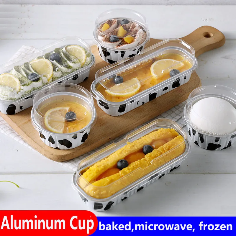 50 набор алюминиевой фольги формы для выпечки утолщенные контейнеры для закусок для булочек, кексов держатель посуды упаковка icecream контейнер для тортов