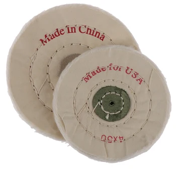 

White Cloth Dental Lab White Polishing Cloth Round Flannel Wheel 40/50 Layers 6 inches