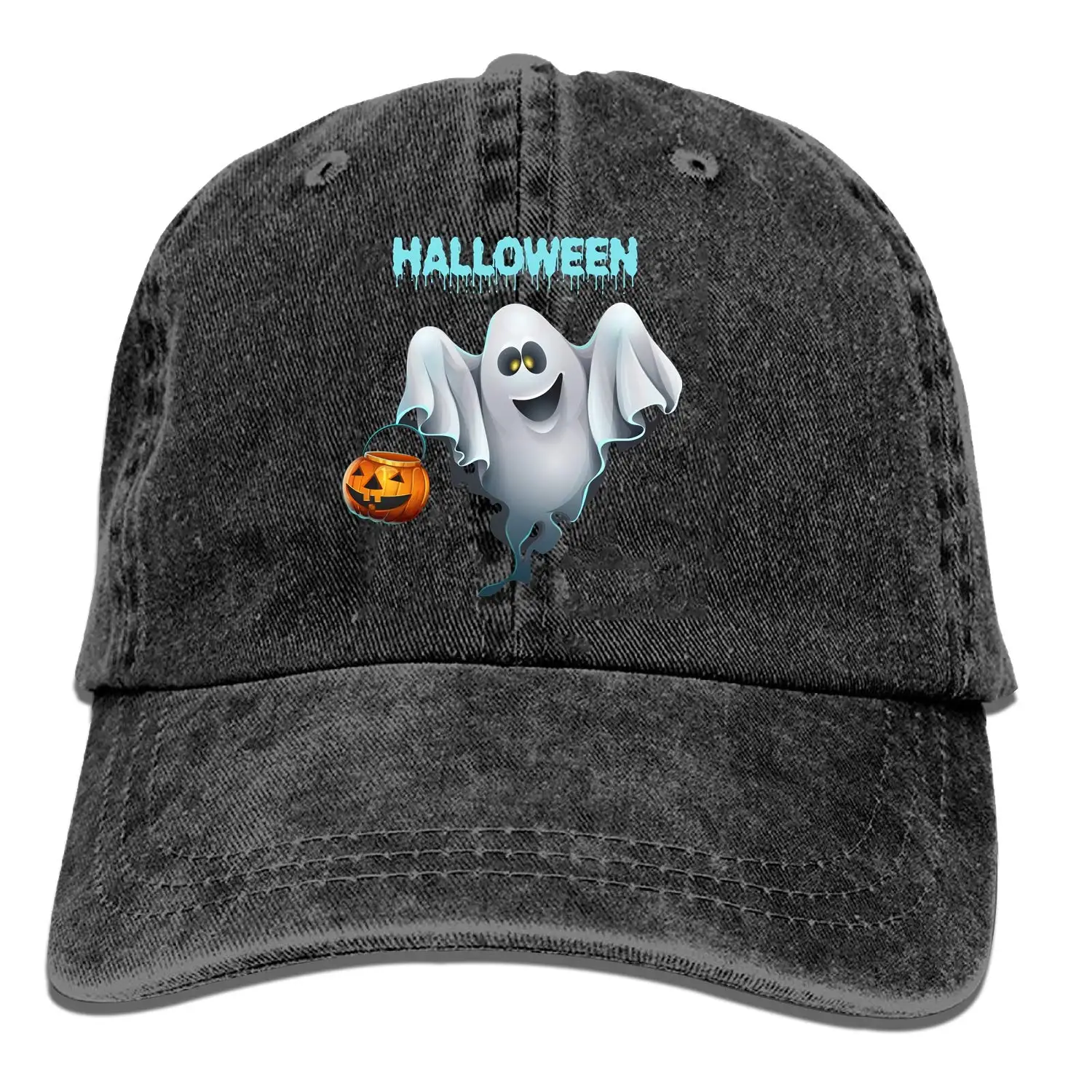 Жуткая Джинсовая Шляпа с привидениями, Регулируемая Мужская Повседневная Бейсболка