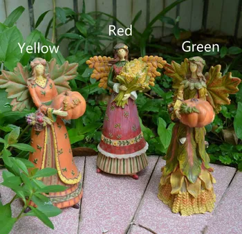

CHARACTER SCULPTURE, ANGEL, FLOWER FAIRY STATUE, RESIN CRAFTS, HARVEST FESTIVAL, GARDEN HOME FURNISHINGS, HOLIDAY GIFTS