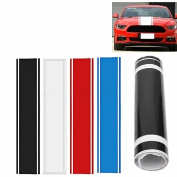 

130Cm Car Vehicles Vinyl Graphics Stickers Hood Dual Racing Stripes Decal Pvc