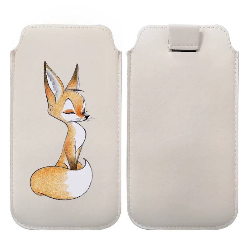 Leather Pouch with Rope Pull Cover - Versatile Phone Bag Case