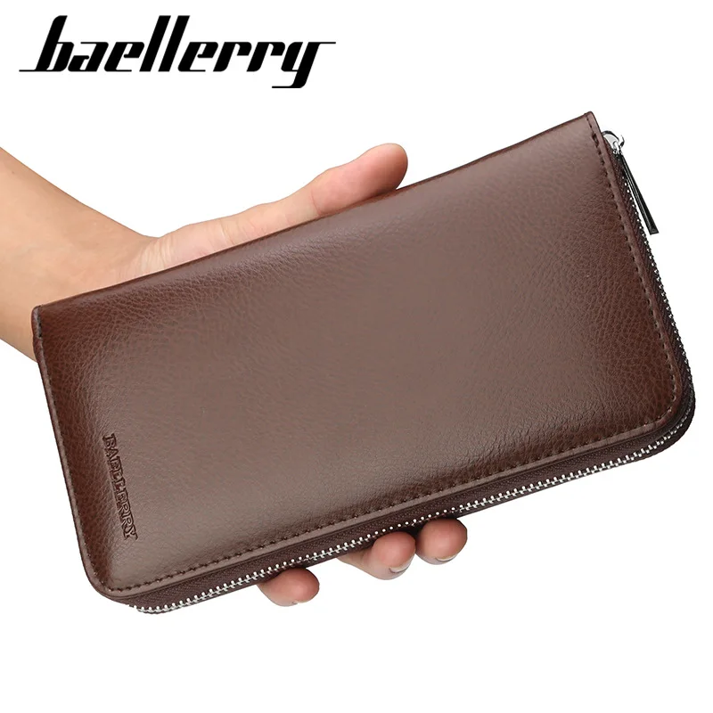 Baellerry RFID кошелек для женщин винтажный кожаный женский дорожный кошелек на молнии Женский держатель для карт кошелек