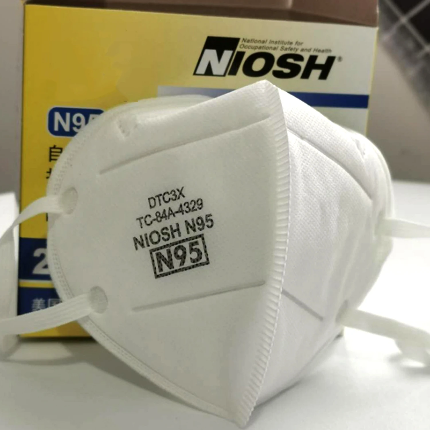 

10/20PCS N95 Mask US Standard NIOSH Dust-proof N95 Respirators for Exhaust Gas Allergies Pollen PM2.5 Same KF94 KN95 FFP2 Mask