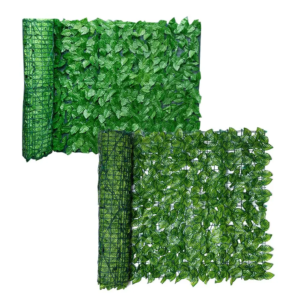 

Artificial Leaf Fence Panel Garden Screening Roll Fence Net UV Fade Protected Privacy Hedging Wall Landscaping Balcony Screen