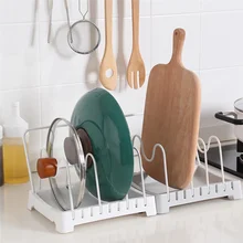 Non-Slip Adjustable Pot Cover Pan Lids Rack Cooking Dish Soup Spoon Drain Storage Holder Tray Organizer Kitchen Accessories Non-Slip Adjustable Pot Cover Pan Lids Rack Cooking Dish Soup Spoon Drain Storage Holder Tray Organizer Kitchen Accessories