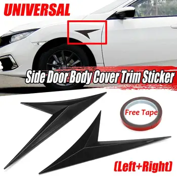 

New 2x Universal Car Side Door Body Cover Trim For Fender Decoration Sticker For Honda For Benz For Audi For BMW For Ford For VW