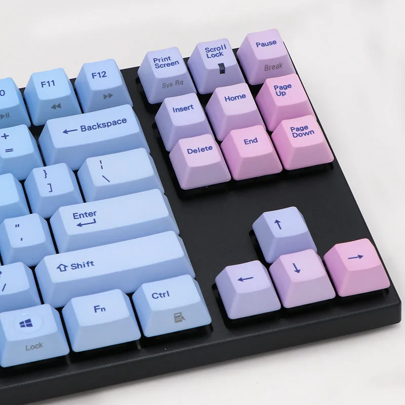 Keypro Blue enchantress цветная Сублимация PBT пропитанная механическая клавиатура