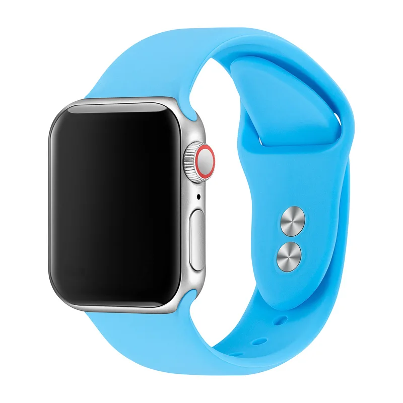 Ремешок для часов Apple Watch 38 мм 40 мм 42 мм 44 мм с двойной пряжкой силиконовый ремешок IWatch для Apple Watch серии 4,3, 2,1 81024
