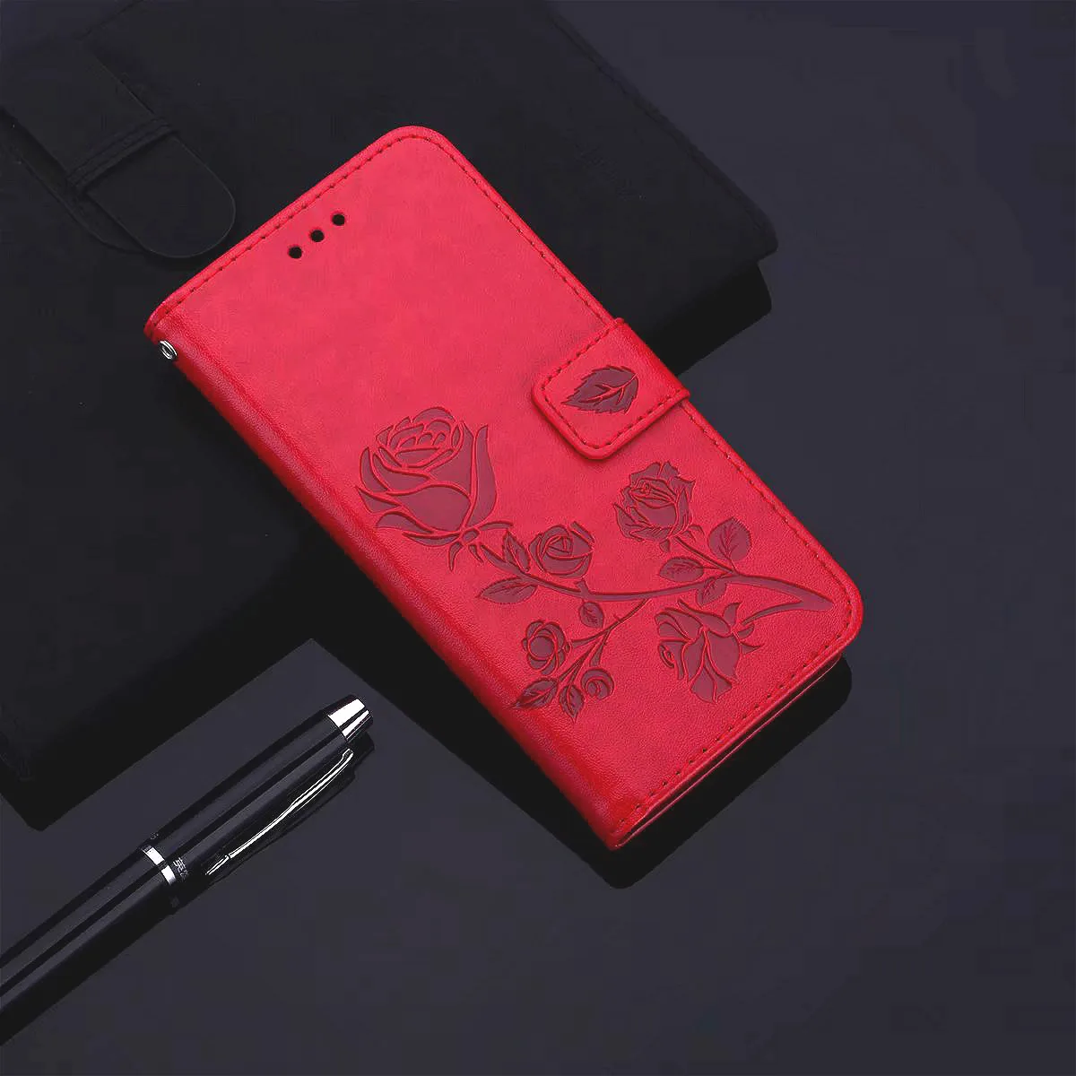 

For Samsung A20 Case back phone case 3D Flower Flip leather case on For Samsung Galaxy A20 A 20 SM-A205F A205 A205F Cover