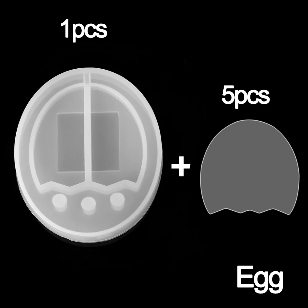 Egg 6 шт./компл. 1 шт. плесень и 5 шт. пластиковый лист зыбучий песок кошка лапа игровая консоль Кристалл эпоксидная смола силиконовая форма ювелирные изделия инструменты - Цвет: Egg