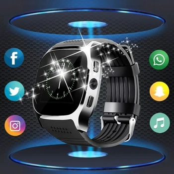 

New T8 Bluetooth Smart Wristwatch 1.58" TFT LCD Touch Screen Fitness Tracker Sport Watch Remote Camera Control