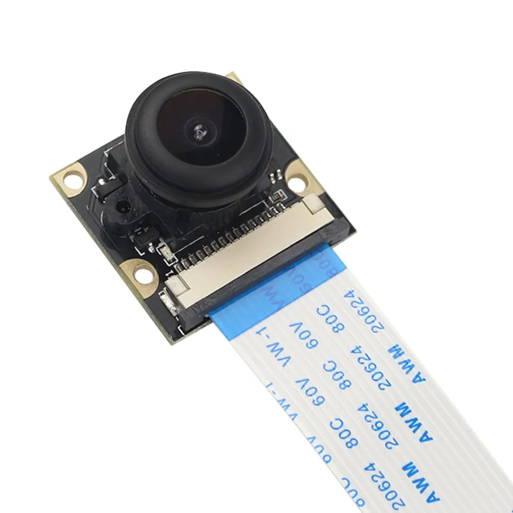 Preise Für Raspberry Pi 4 Modell B 3B + 3B 2B Nacht Vision Fisheye Kamera 5MP OV5647 130 grad Brenn Einstellbare Kamera