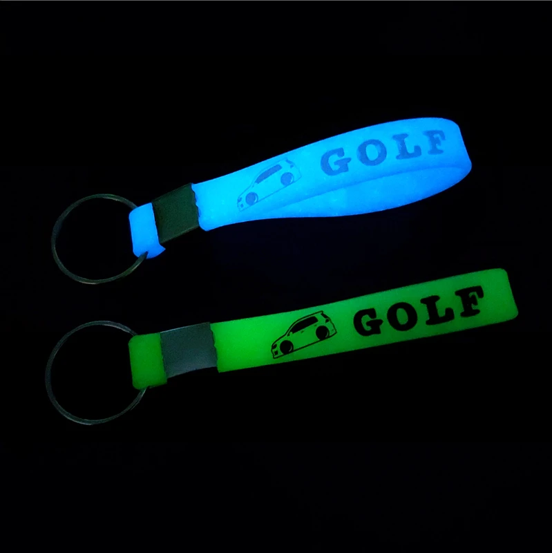 

car sticker Luminous Key Holder Gift Key chains KeyRings for Volkswagen VW Golf 6 MK6 2009 2010 2020 Accessories Car Styling