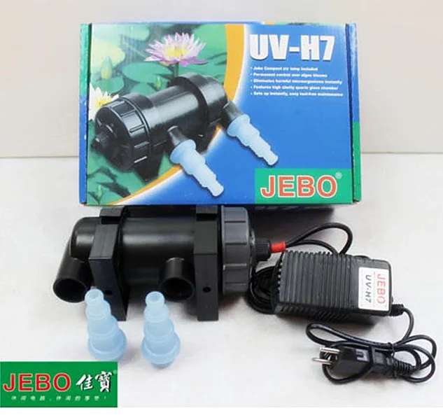JEBO 36W 24W 18W 13W 11W 9W 7W 5W Ультрафиолетовая лампа для стерилизации света для аквариума Ультрафиолетовый фильтр осветитель - Цвет: UV-H7W