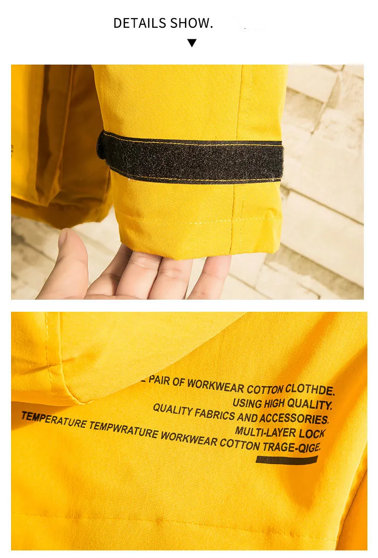 YASUGUOJI New 2022 Safari Style Mens Hooded Winter Jackets Thicken Warm Cotton Padded Mens Winter Jackets and Coats Hiver Homme