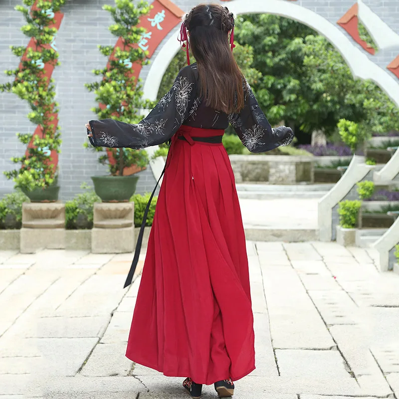 Женский костюм феи Hanfu, одежда, китайское традиционное древнее платье, народный танец, одежда для сцены, национальные Классические платья DN4142
