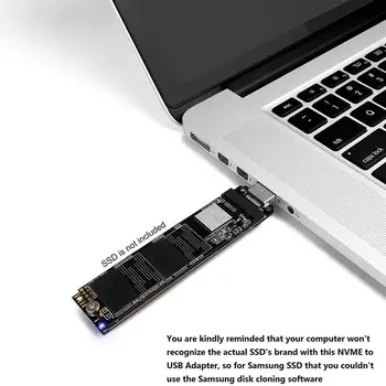 

M.2 NVME SSD to USB 3.1 Adapter High-speed Retrieval and Backup of Data PCI-E to USB Type A 3.0 Internal Converter Card