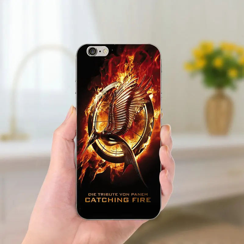 Логотип фильма «Голодные игры» для iphone 7, 6 S, 6, 8 Plus, 5, 5S, 5C, SE, X, XR, XS, 11 Pro, Max, 4 4S, тонкий мягкий телефон, подарки, аксессуары - Цвет: Picture 1