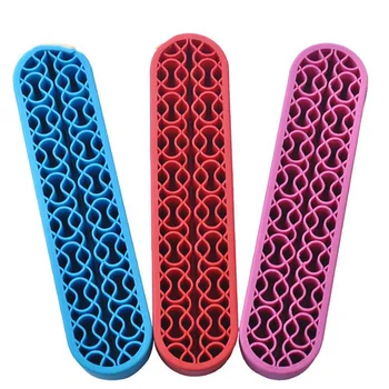 

Silicone Nail UV Gel Pen Holder Makeup Brush Display Stand Storage Case Desk Organizer Nail Polish Brush Display Manicure Tools