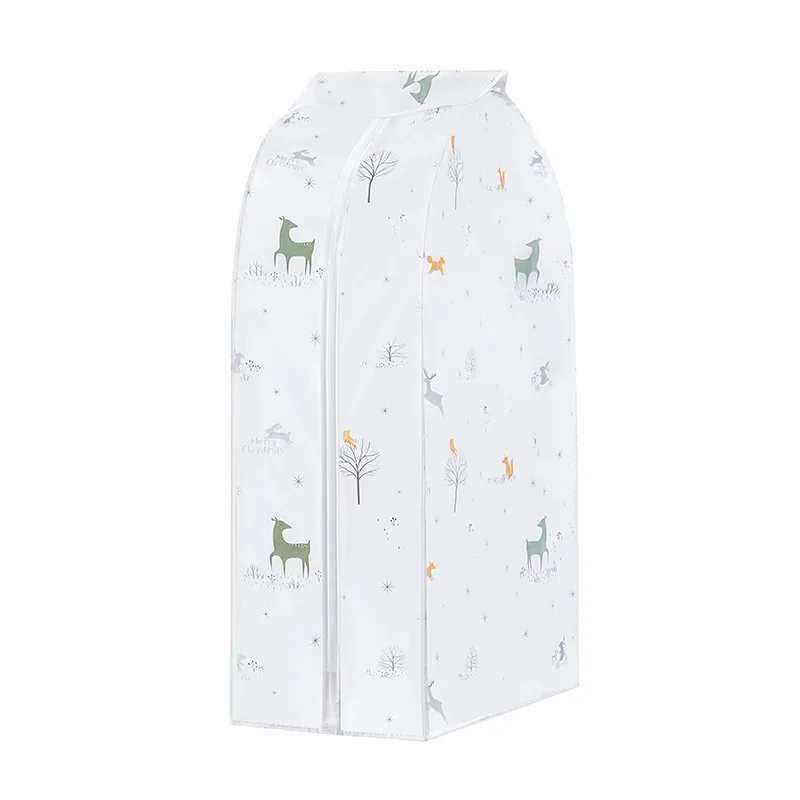 Deer 60x110cm Чехол для одежды для защиты от пыли Вешалка Органайзер стереоскопическая одежда платье одежда костюм пальто Чехлы для дома Чехол шкаф сумка для хранения - Цвет: Deer 60x110cm
