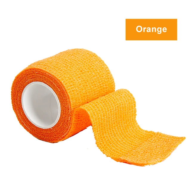 4.5m Colorful Sport Self Adhesive Elastic Bandage Wrap Tape Elastoplast For Knee Support Pads Finger Ankle Palm Shoulder Orange