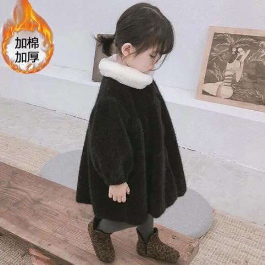 Куртка для малышей осенне-зимняя утепленная ветровка для девочек 2, 3, 4, 5, 6 лет, детская одежда детские куртки высокого качества