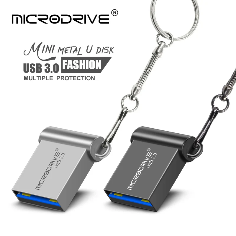 USB 3.0 metal flash drive 64GB 128GB Sticks 32GB 16GB high speed mini usb memory Flash Drive with key chain | Компьютеры и офис
