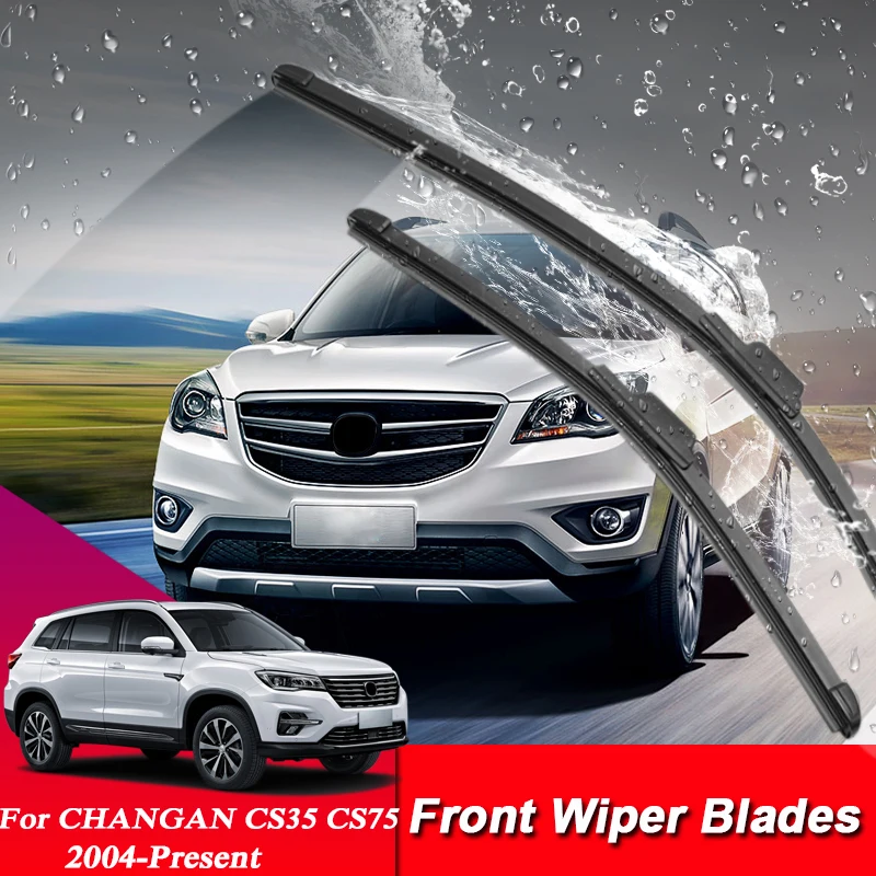 

24"22" Car Styling U Frameless Bracketless Rubber Car Windshield Wiper Blades For CHANGAN CX70 CS35 CS55 CS95 Eado XT DT ET CS15