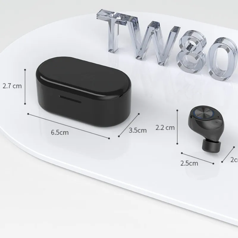 TWS Wireless Bluetooth 5 0 Earphone With Mic Steroe Earphone Sport Waterproof Earpiece With LED Display For iphone and android