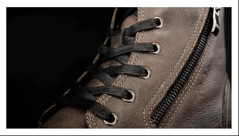 Классические рабочие ботинки из натуральной кожи; botas hombre; первый слой кожи; мужские ботинки; сезон осень; рабочие ботинки; 26D50