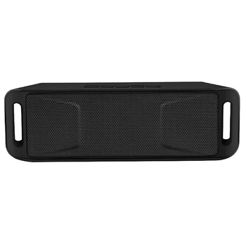 

HOT-Portable Wireless Bluetooth Speaker TF USB FM Radio Built-In Microphone Dual Speaker Subwoofer-Black