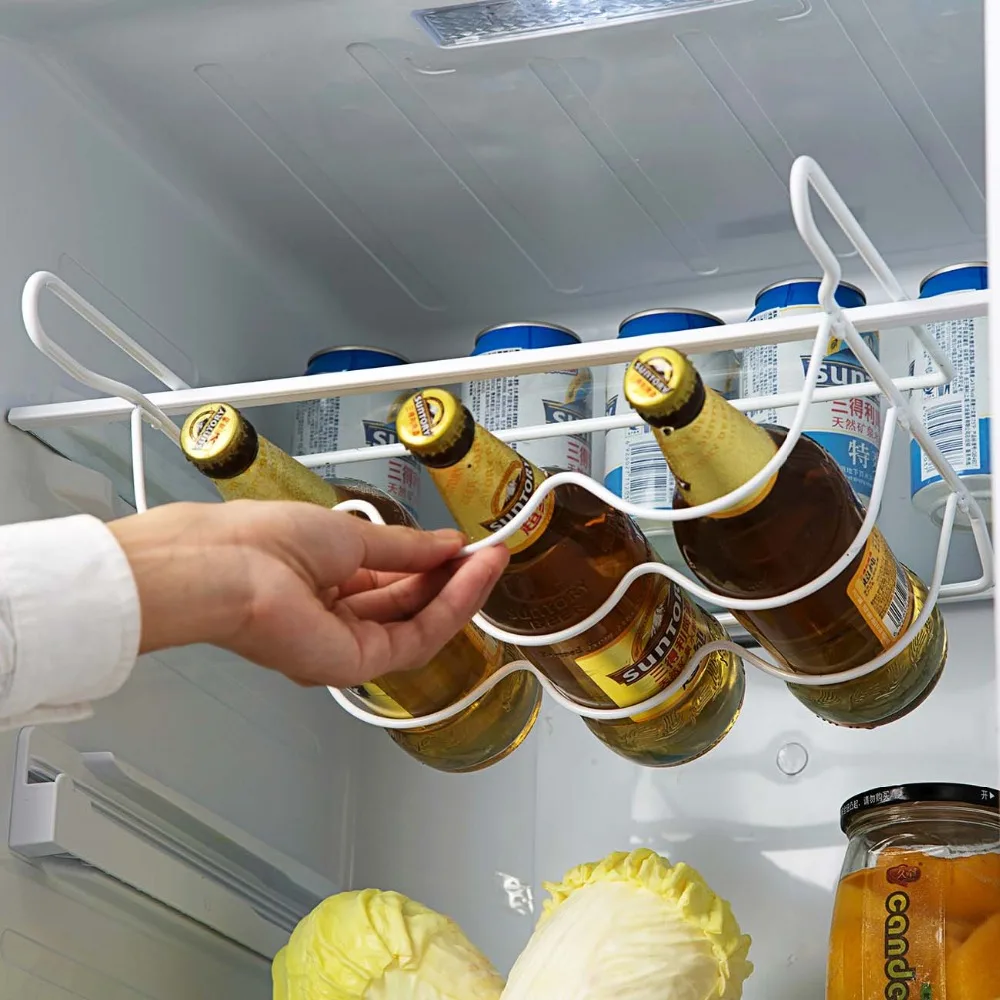 Refrigerator Kitchen Rack Shelf Can Beer Wine Bottle Holder Organizer Storage Fridge Shelves | Дом и сад