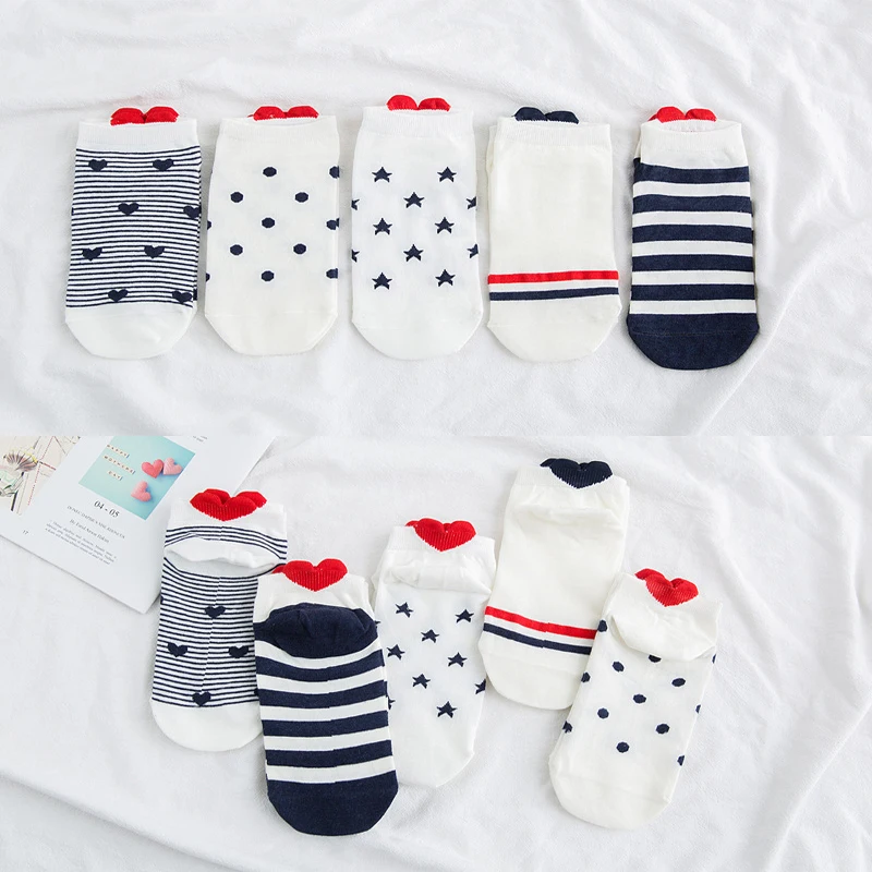 

10Pairs/lot Women's Boat Socks High Quality New Cotton Summer Comfortable Breathable lovely Ladies Socks