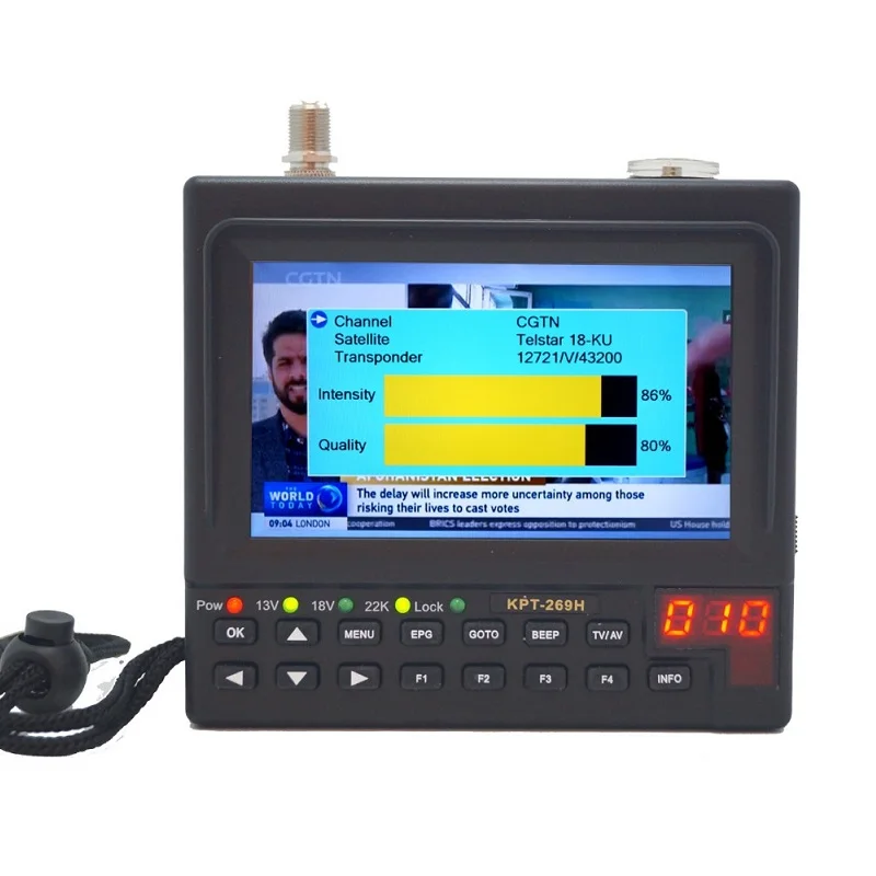 KPT-269H DVB-S2 SatelliteFinder Full HD цифровой спутниковый ТВ приемник искатель метр MPEG-4 HD DVB-S спутниковый искатель
