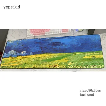 

van gogh mouse pad Birthday Computer mat 900x300x3mm gaming mousepad large present padmouse keyboard games pc gamer desk