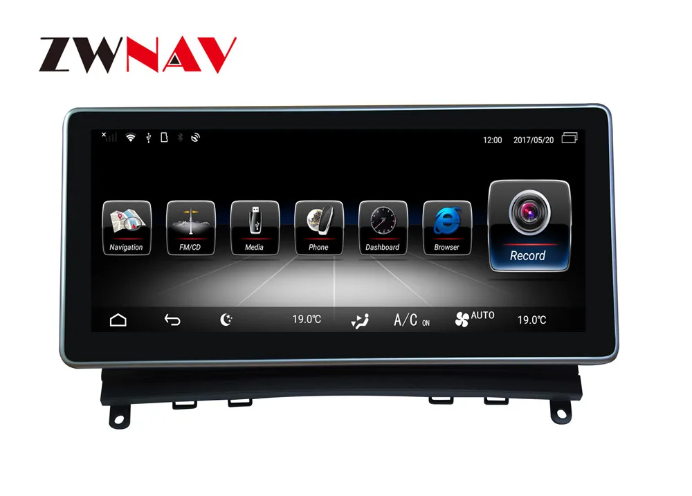 Excellent Android 9 4G 10" RAM Car GPS navigation For MERCEDES-BENZ C klasse W204 2007-2011 headunit Multimedia player radio tape recorder 2