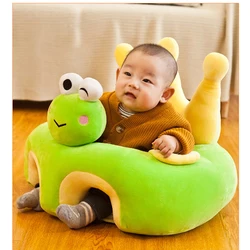 Canapé pour bébé, siège pour enfant, en peluche, motif dessin animé, confortable, avec remplissage, lavable, chaise d'alimentation 