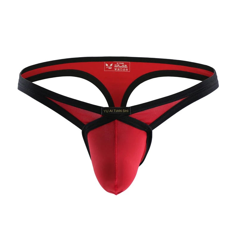 Для мужчин сексуальные стринги бикини нижнее белье t-обратно Мужской Бандаж