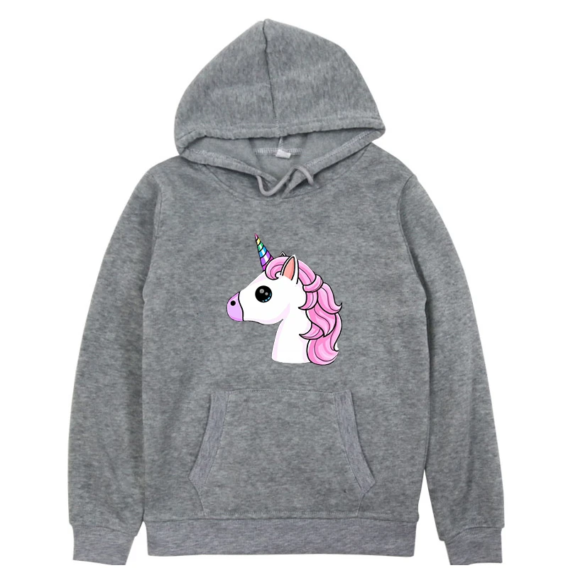 Hoodies 15 Лидер продаж, толстовка с единорогом, толстовки Одежда для детей осенне-зимние Плотные хлопковые топы для маленьких мальчиков и девочек, детское милое пальто с капюшоном и рисунком - Цвет: Hoodies 15