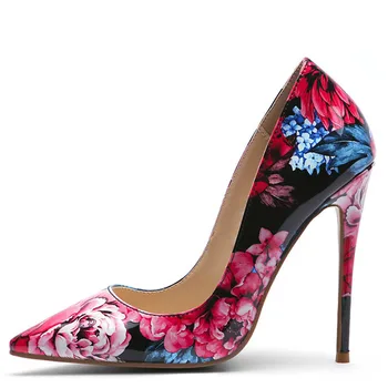 

YECHNE Sexy women High heels Shoes Woman Bride Shoes Lacquer leather Punch Shoe Bride Valentine Hooks Shoes Green