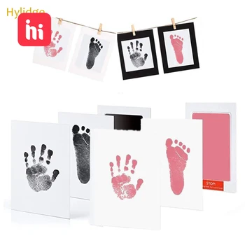 

Safe Non-toxic Baby Footprints Handprint No Touch Skin Inkless Ink Pads Kits for 0-6 months Newborn Pet Dog Paw Prints Souvenir